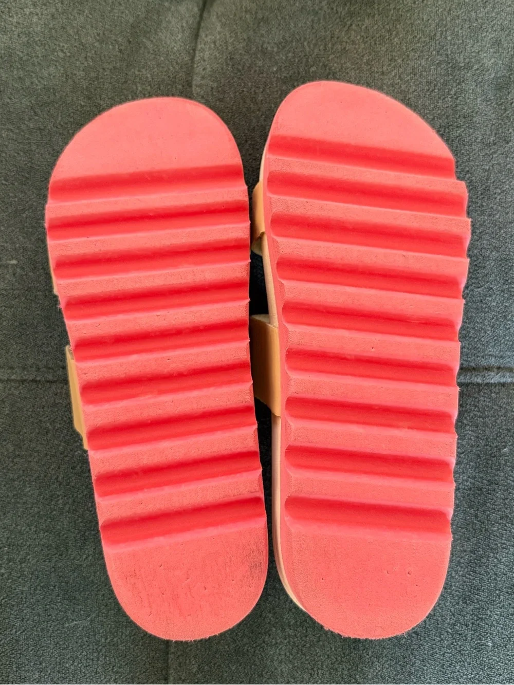 Reef Girls Double-Strap Slide Sandals in Tan